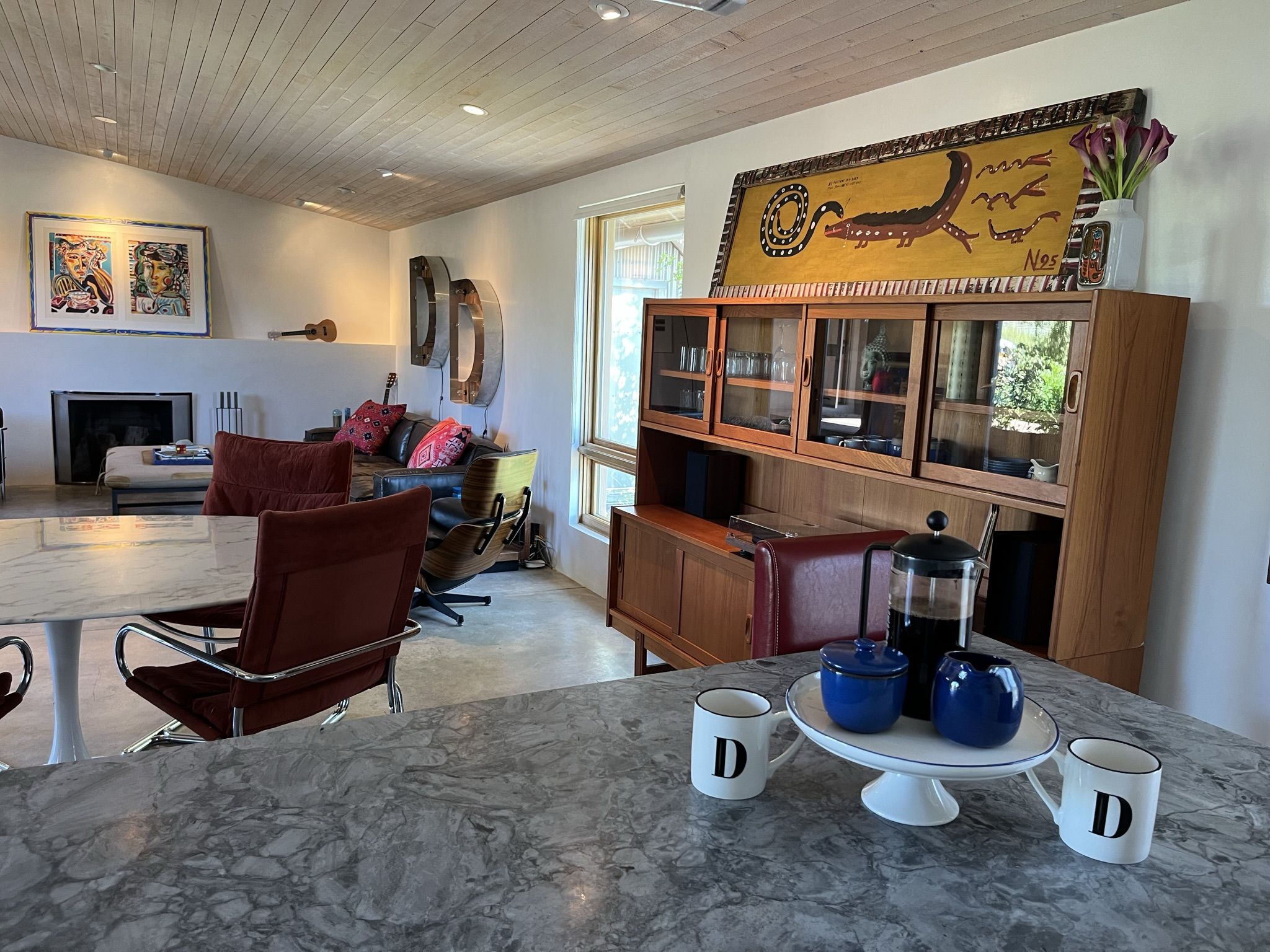 From Kitchen Island into Living Room